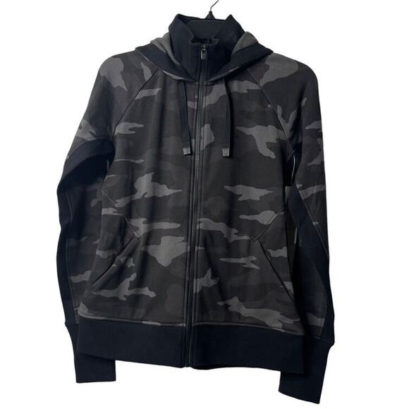 Athleta‎ Triump Activewear Printed Camo Full Zip Up Hoodie Sweatshirt Size Small - Picture 11 of 16